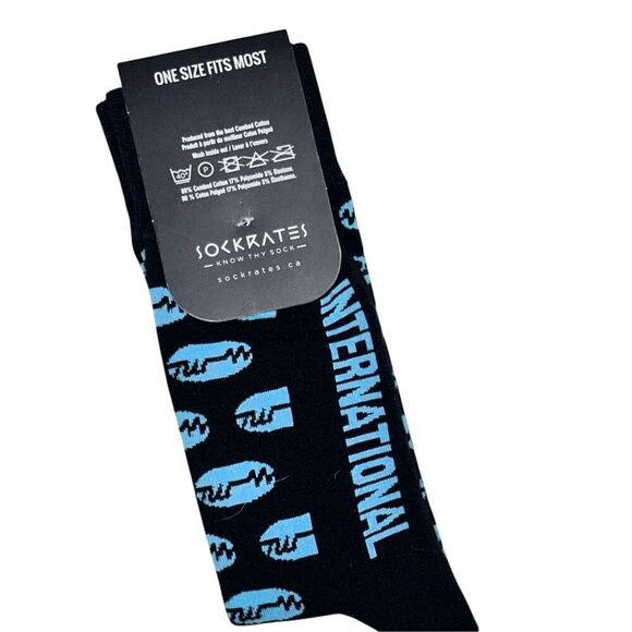 NEW WITH TAGS New SOCKSRATES Funky Socks-- One size Pair Novelty Socks- Funny, H - Picture 1 of 4